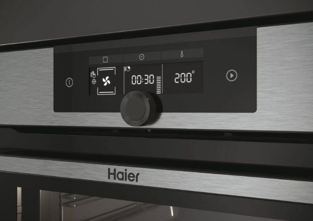 Haier HWO60SM2FS9XH I-Turn serie 2 Forno elettrico pirolitico cm. 60 - inox/nero