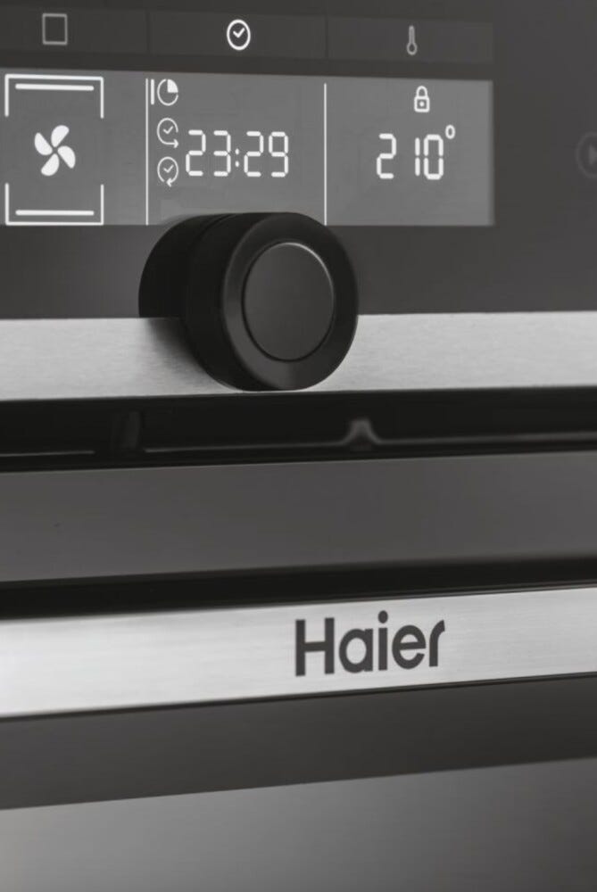 Haier HWO60SM2FS9XH I-Turn serie 2 Forno elettrico pirolitico cm. 60 - inox/nero