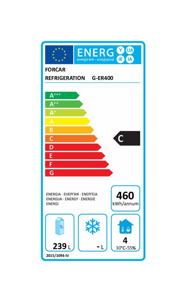 Fimar G-ER400 Forcar Armadio refrigerato statico lt. 340 - bianco