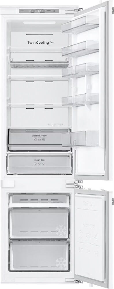 Samsung BRB70F30AEF0EO Frigorifero con congelatore da incasso cm. 54 h. 193 - lt. 298