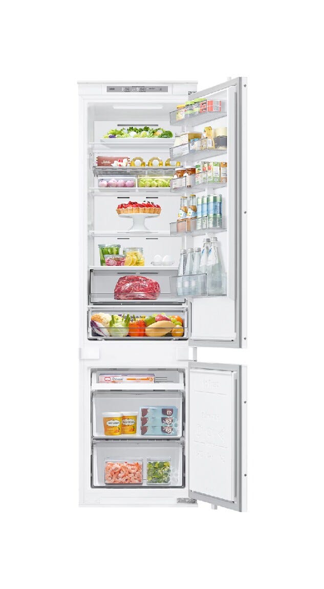Samsung BRB70F30AES0EO Frigorifero con congelatore da incasso cm. 54 h. 193 - lt. 298