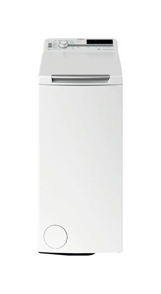 Whirlpool TDLR P66 BS IT Lavatrice a carica dall'alto cm. 45 - capacità 6 kg - bianco