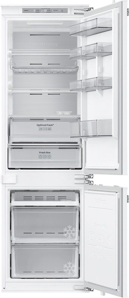 Samsung BRB80F26ADF0EO Frigorifero con congelatore da incasso cm. 54 h. 178 - lt. 264