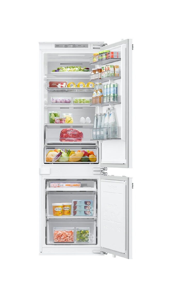 Samsung BRB80F26ADF0EO Frigorifero con congelatore da incasso cm. 54 h. 178 - lt. 264