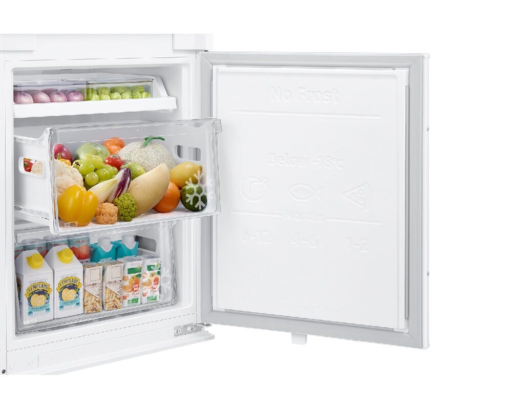 Samsung BRB80F26ADS0EO Frigorifero con congelatore da incasso cm. 54 h. 178 - lt. 264