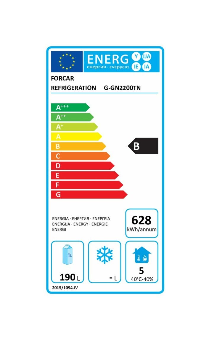 Fimar G-GN2200TN Forcar Banco refrigerato ventilato lt. 282