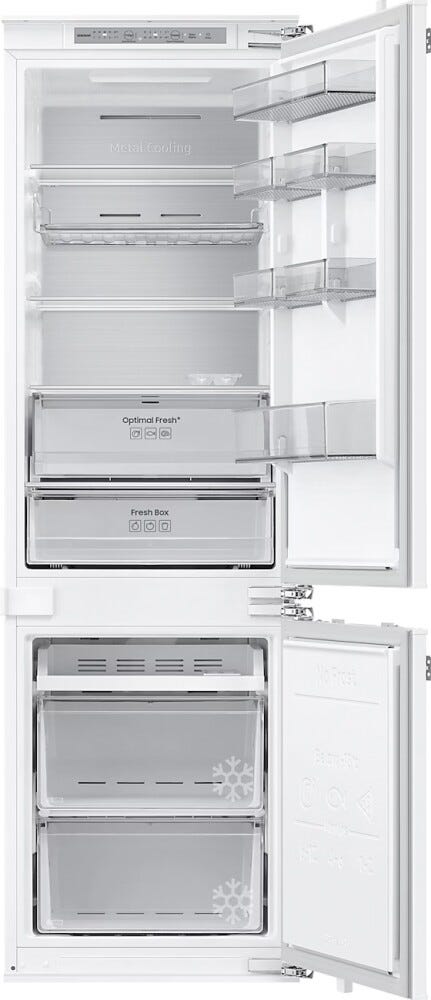 Samsung BRB80F26DES0EO Frigorifero con congelatore da incasso cm. 54 h. 178 - lt. 267