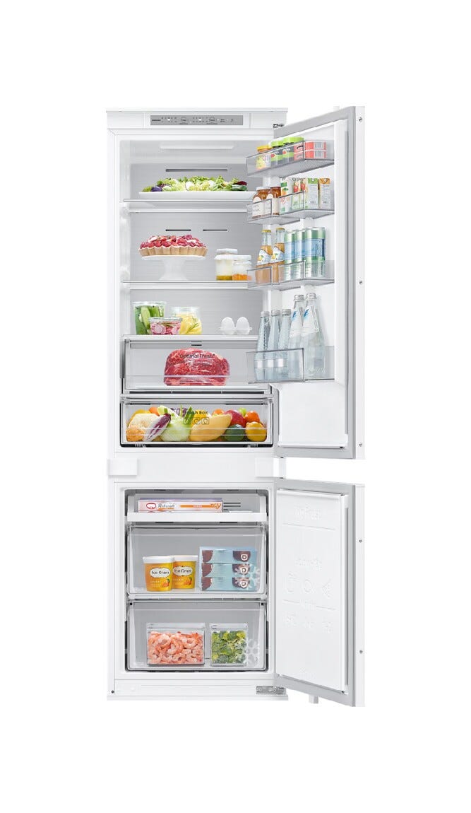 Samsung BRB80F26DES0EO Frigorifero con congelatore da incasso cm. 54 h. 178 - lt. 267
