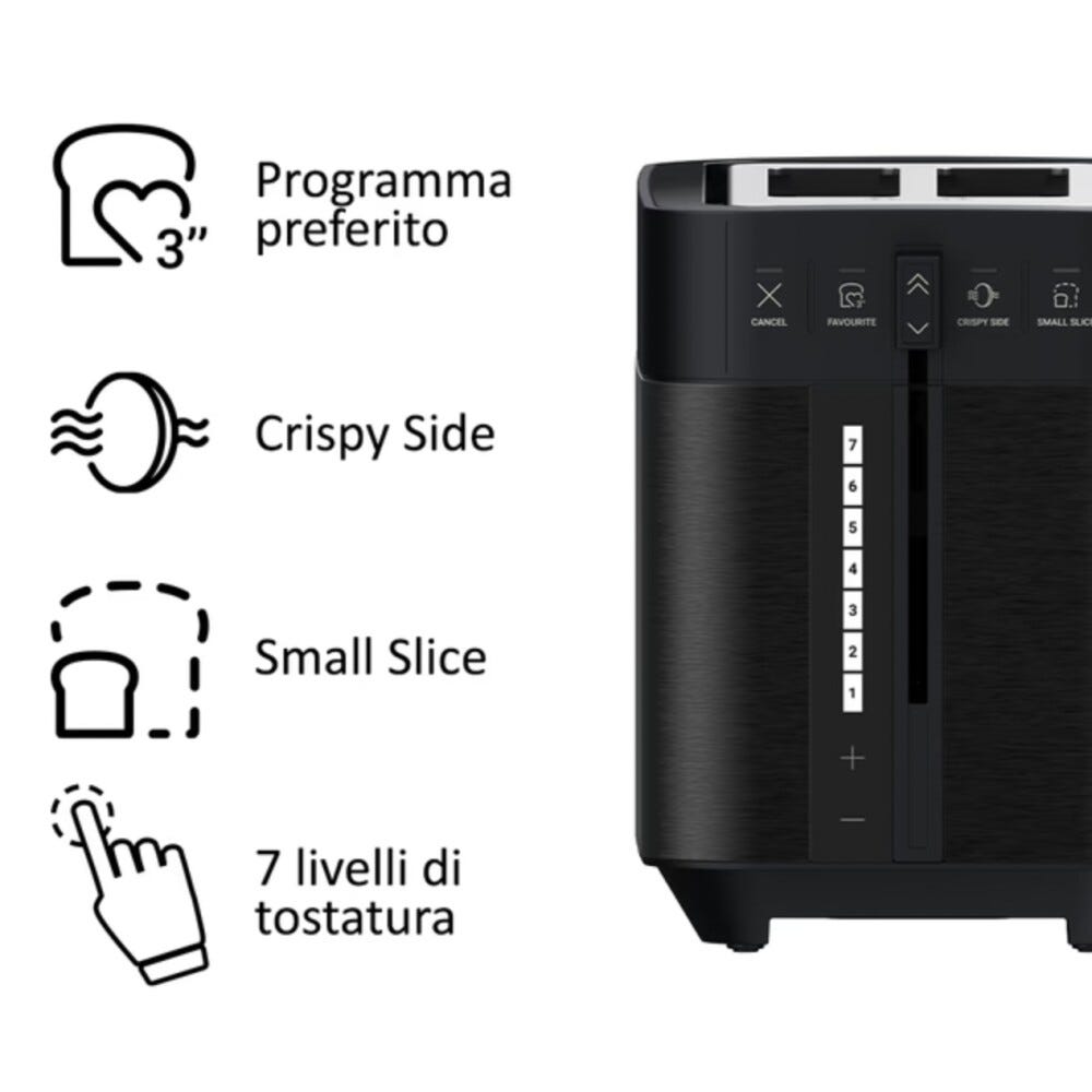 Haier HTO5A3 011 I-Master Serie 5 Tostapane a 2 scomparti - nero