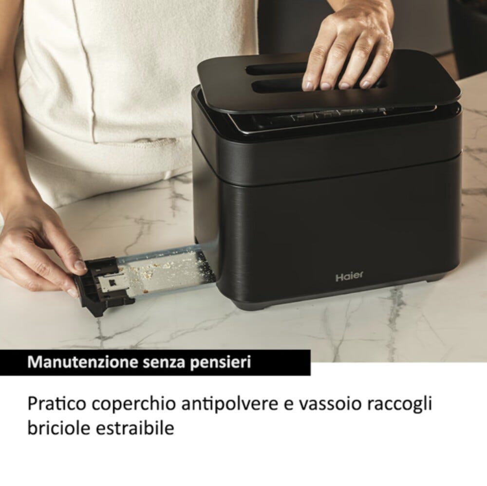 Haier HTO5A3 011 I-Master Serie 5 Tostapane a 2 scomparti - nero