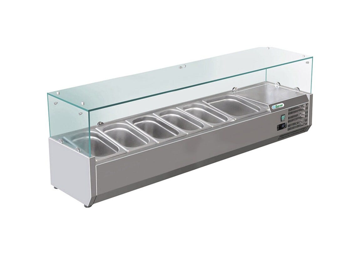 Fimar G-RI15038V Forcar Vetrina refrigerata pizza statica - inox
