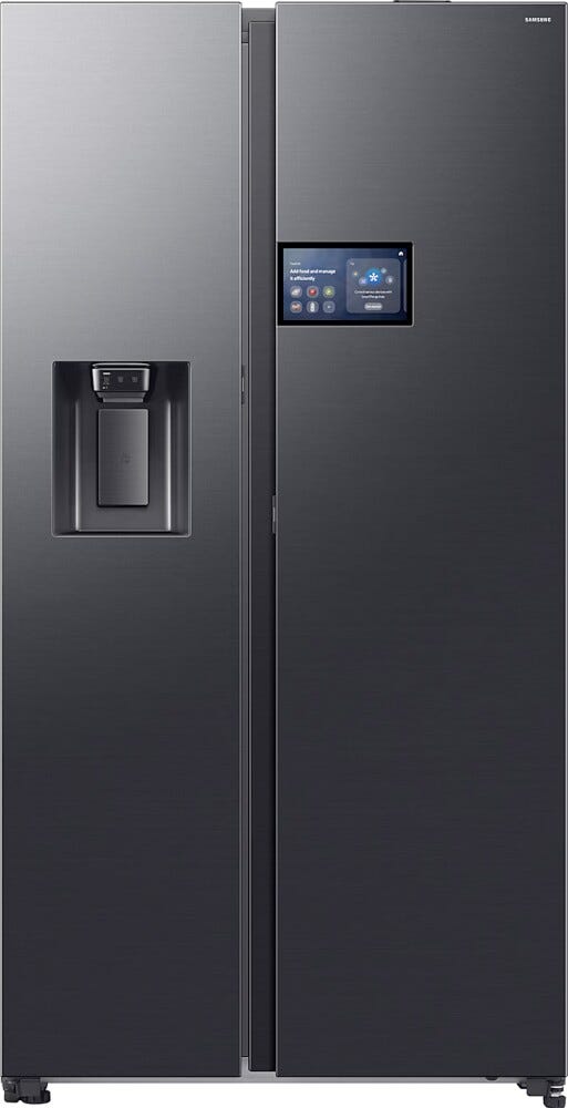 Samsung RS90F64EDFEF Ai Home Frigorifero con congelatore side by side cm. 91 h. 178 - lt. 621 - antracite
