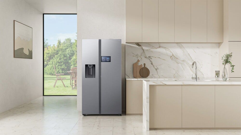 Samsung RS90F64EDFEF Ai Home Frigorifero con congelatore side by side cm. 91 h. 178 - lt. 621 - antracite