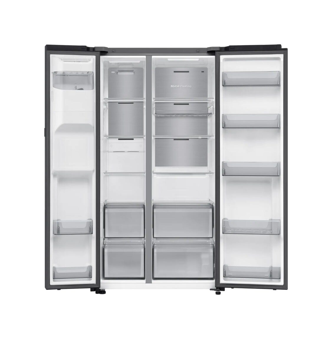 Samsung RS90F64EDFEF Ai Home Frigorifero con congelatore side by side cm. 91 h. 178 - lt. 621 - antracite
