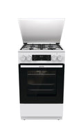 Gorenje GK5C64WH G600 Cucina da accosto cm. 50 - 4 zone a gas + 1 forno elettrico - bianco