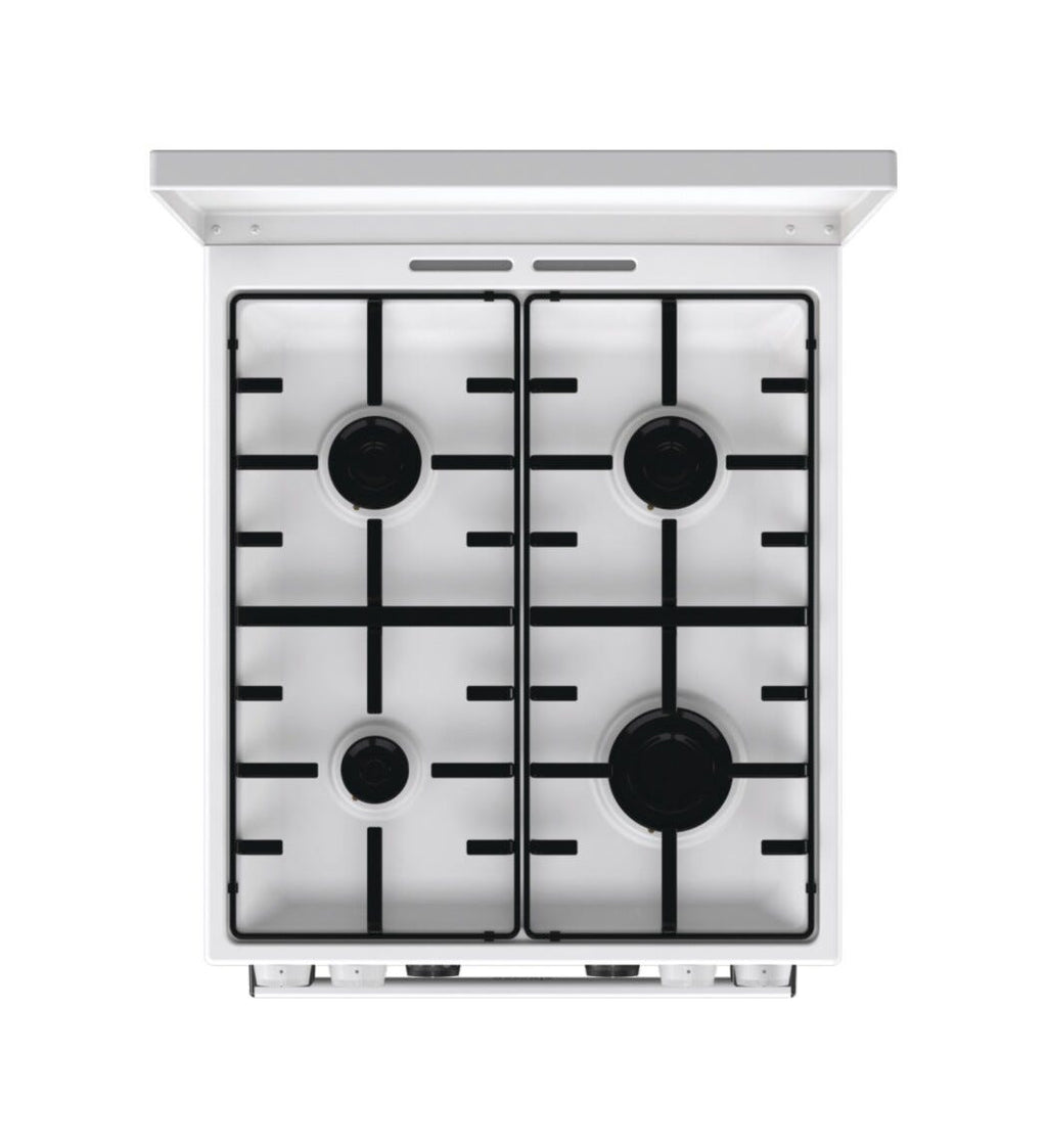 Gorenje GK5C64WH G600 Cucina da accosto cm. 50 - 4 zone a gas + 1 forno elettrico - bianco