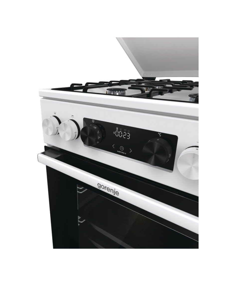 Gorenje GK5C64WH G600 Cucina da accosto cm. 50 - 4 zone a gas + 1 forno elettrico - bianco
