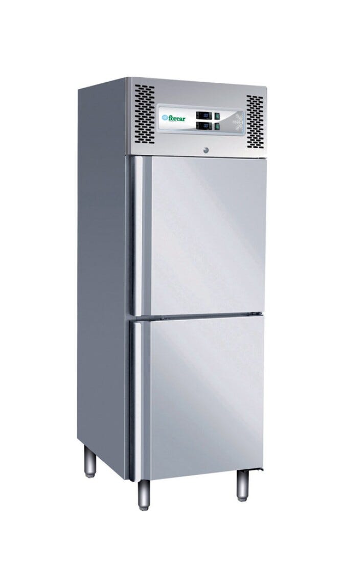 Fimar G-GNV600DT Forcar Armadio refrigerato ventilato lt. 237 + 237 - inox