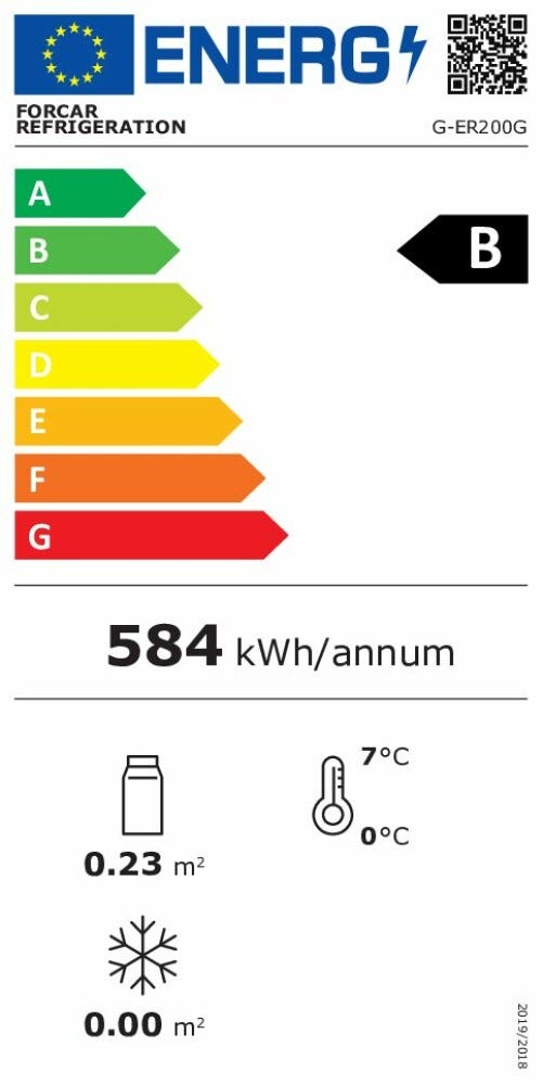 Fimar G-ER200G Forcar Armadio refrigerato statico lt. 130