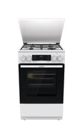 Gorenje GK5C42WJ G600 Cucina da accosto cm. 50 - 4 zone a gas + 1 forno elettrico - bianco