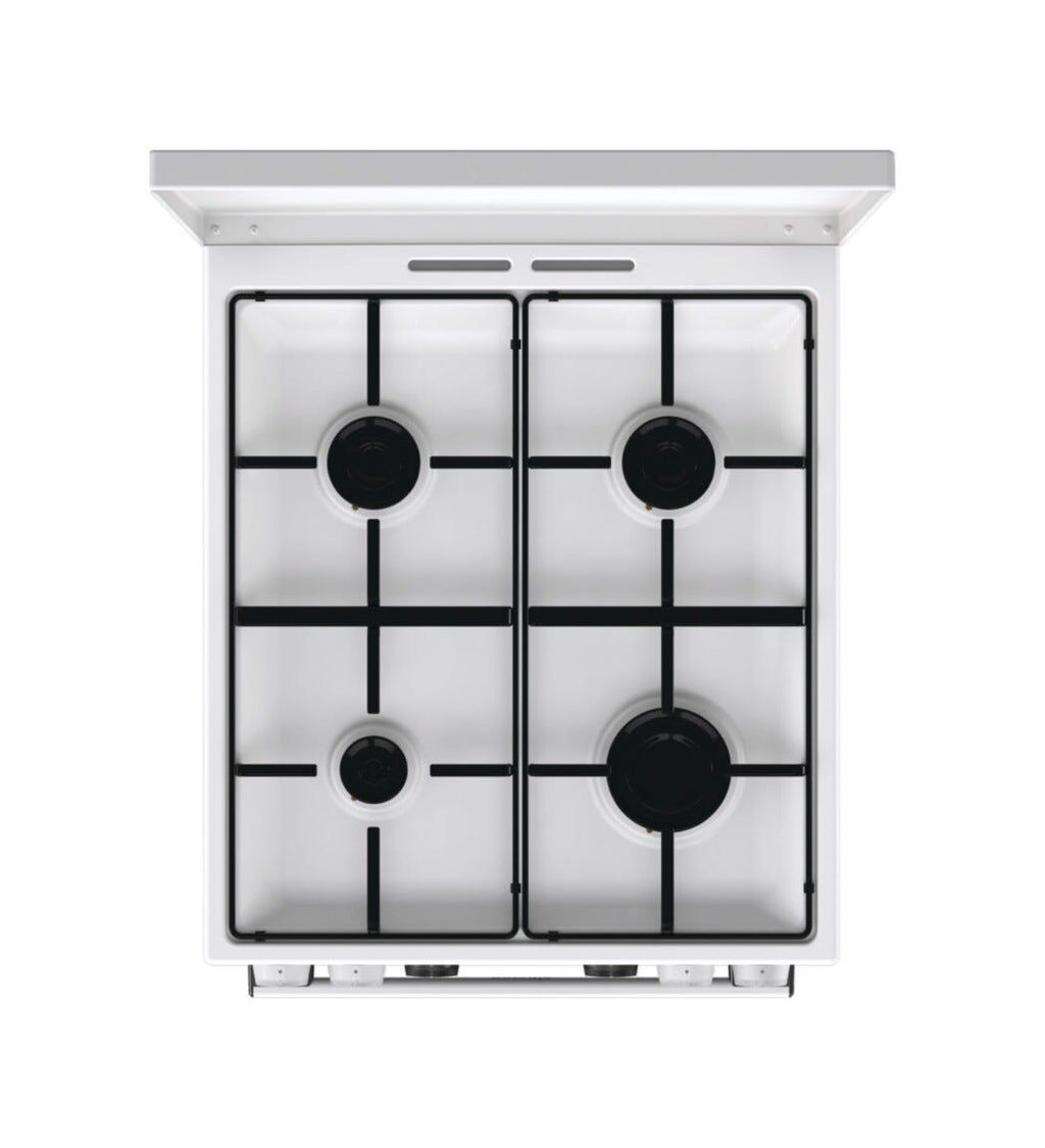 Gorenje GK5C42WJ G600 Cucina da accosto cm. 50 - 4 zone a gas + 1 forno elettrico - bianco
