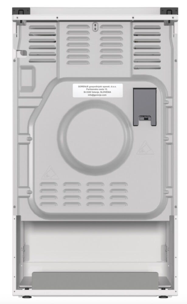 Gorenje GK5C42WJ G600 Cucina da accosto cm. 50 - 4 zone a gas + 1 forno elettrico - bianco