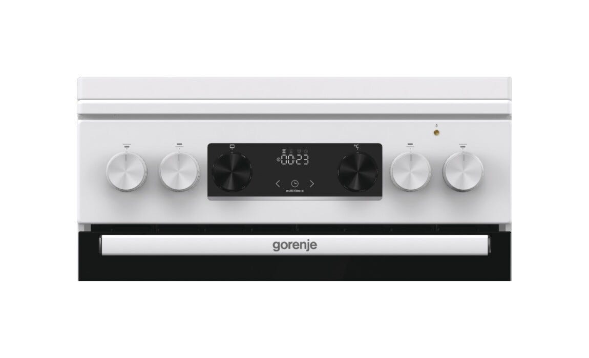 Gorenje GK5C42WJ G600 Cucina da accosto cm. 50 - 4 zone a gas + 1 forno elettrico - bianco