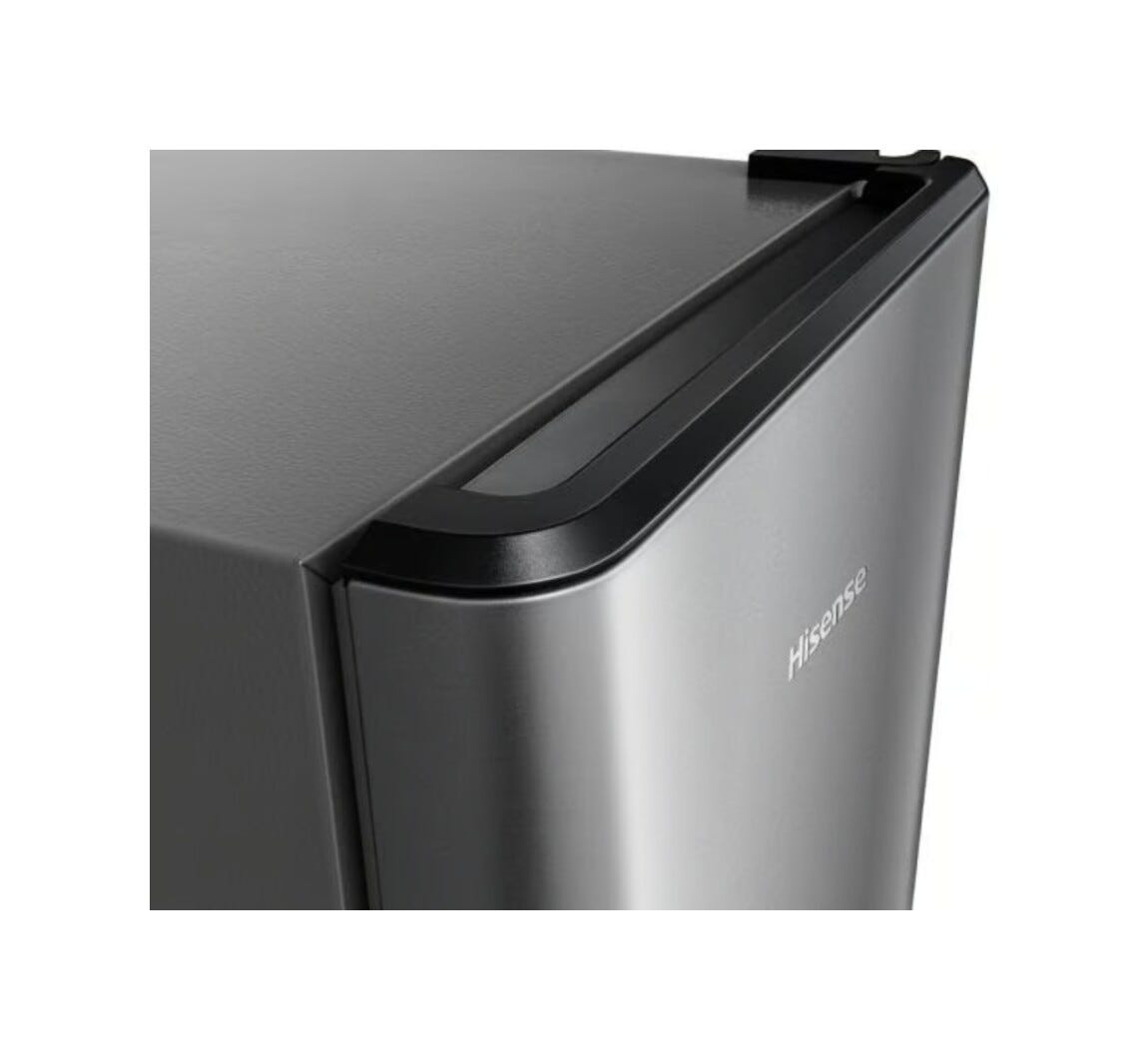 Hisense RR198D4ADE Frigorifero con congelatore a libera installazione - cm. 52 h. 108 - lt. 151 - grigio