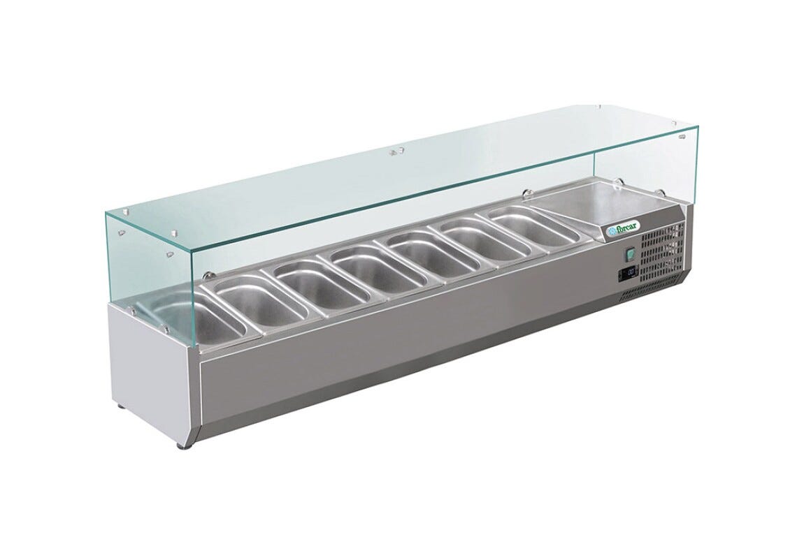 Fimar G-RI15033V Forcar Vetrina refrigerata pizza statica - inox