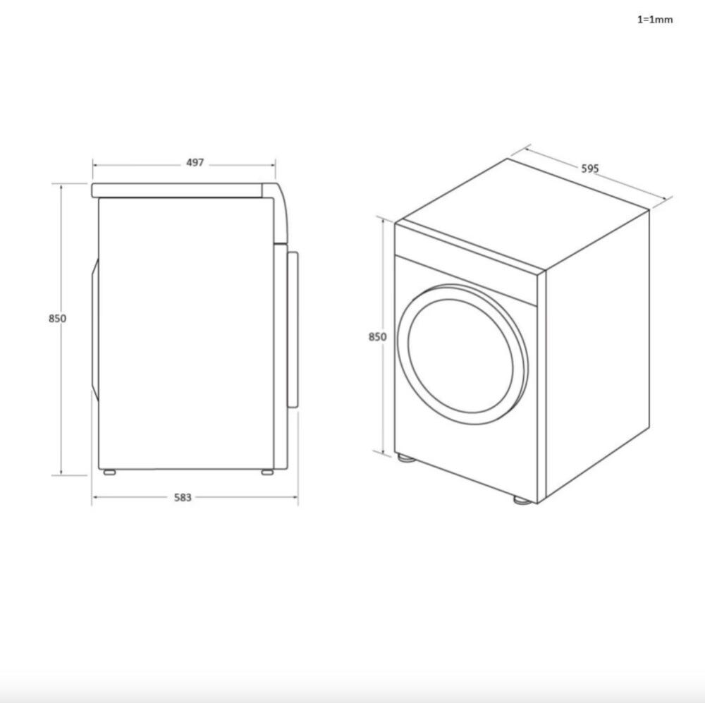 Haier HW80-B14959S8U1 I-Pro Serie 5 Lavatrice cm. 60 - capacità 8 kg - antracite