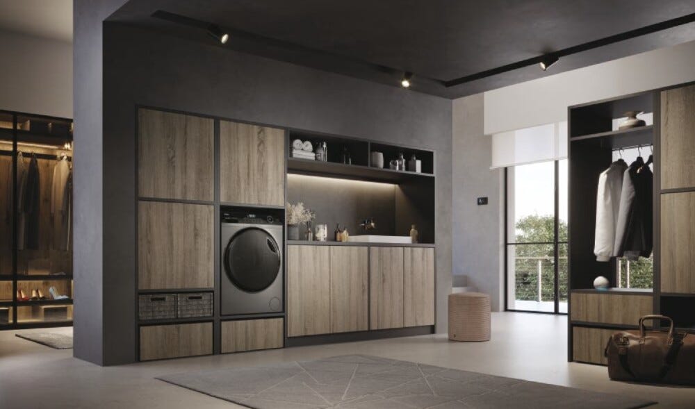 Haier HW80-B14959S8U1 I-Pro Serie 5 Lavatrice cm. 60 - capacità 8 kg - antracite