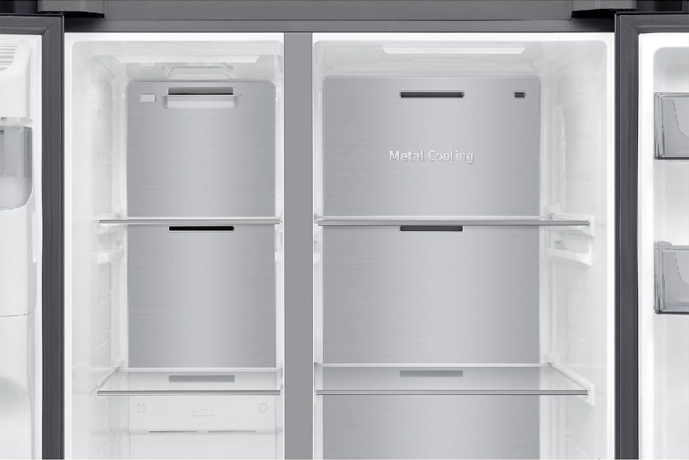 Samsung RS70F65KEFEO Frigorifero con congelatore side by side cm. 91 h. 178 - lt. 640 - acciaio grafite