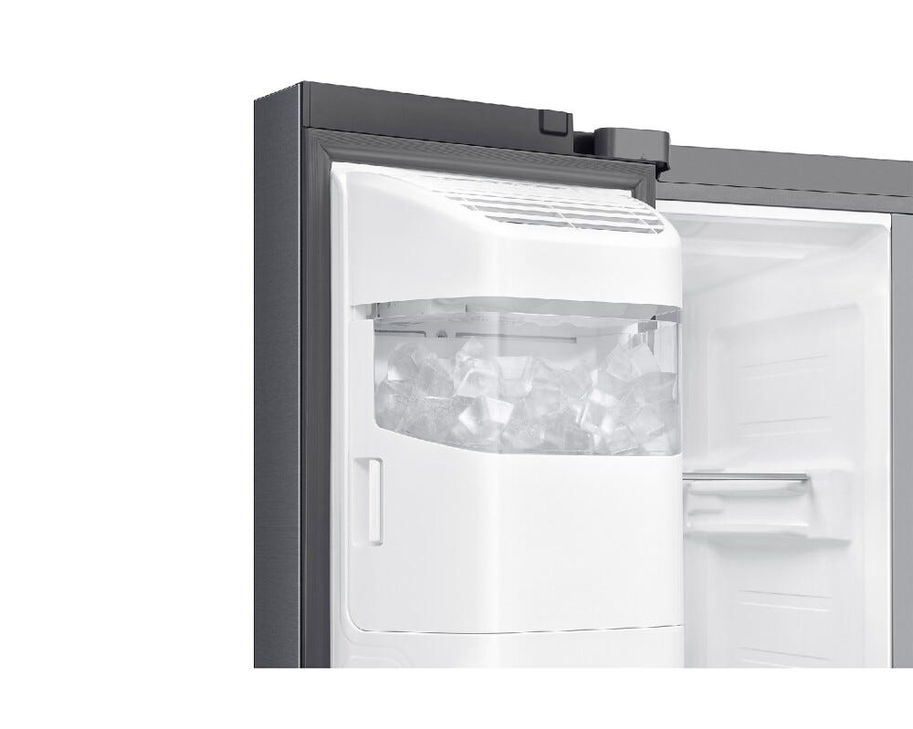 Samsung RS70F65KEFEO Frigorifero con congelatore side by side cm. 91 h. 178 - lt. 640 - acciaio grafite