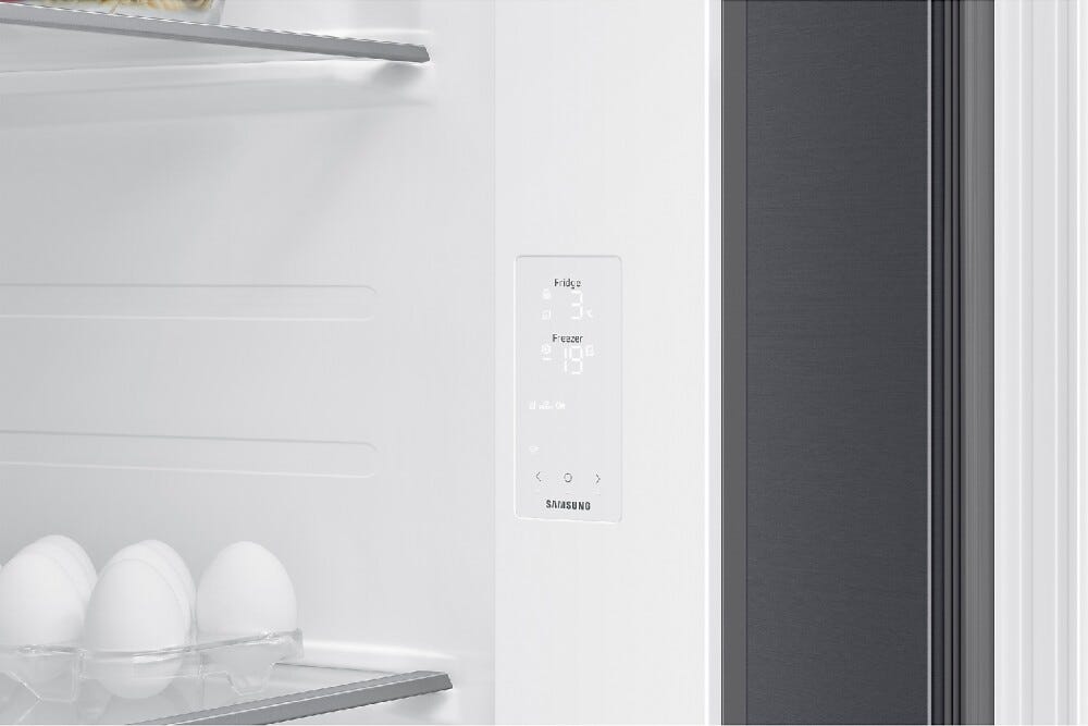 Samsung RS70F65KEFEO Frigorifero con congelatore side by side cm. 91 h. 178 - lt. 640 - acciaio grafite