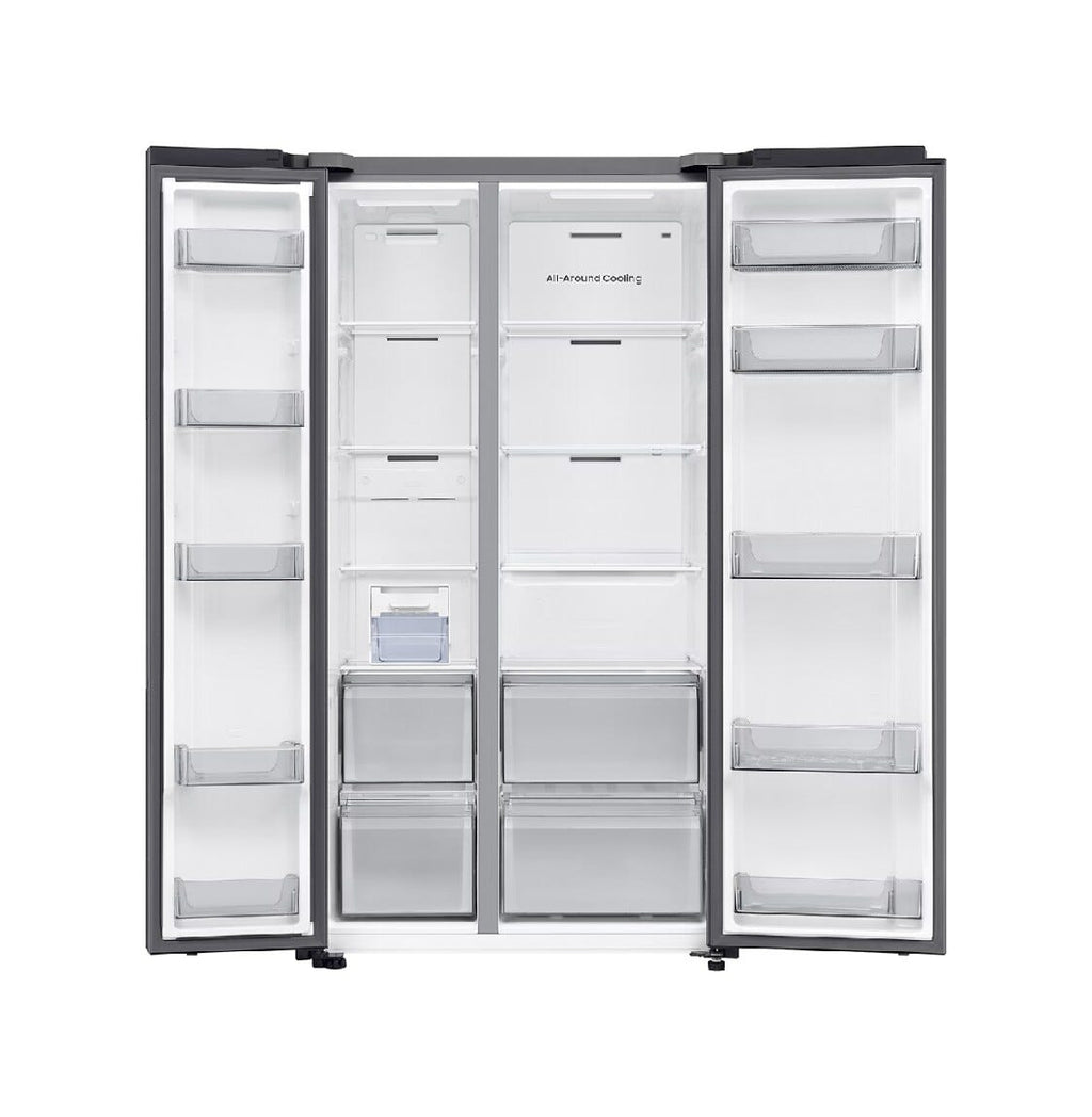 Samsung RS70F65QEFEO Frigorifero con congelatore side by side cm. 91 h. 178 - lt. 659 - grafite