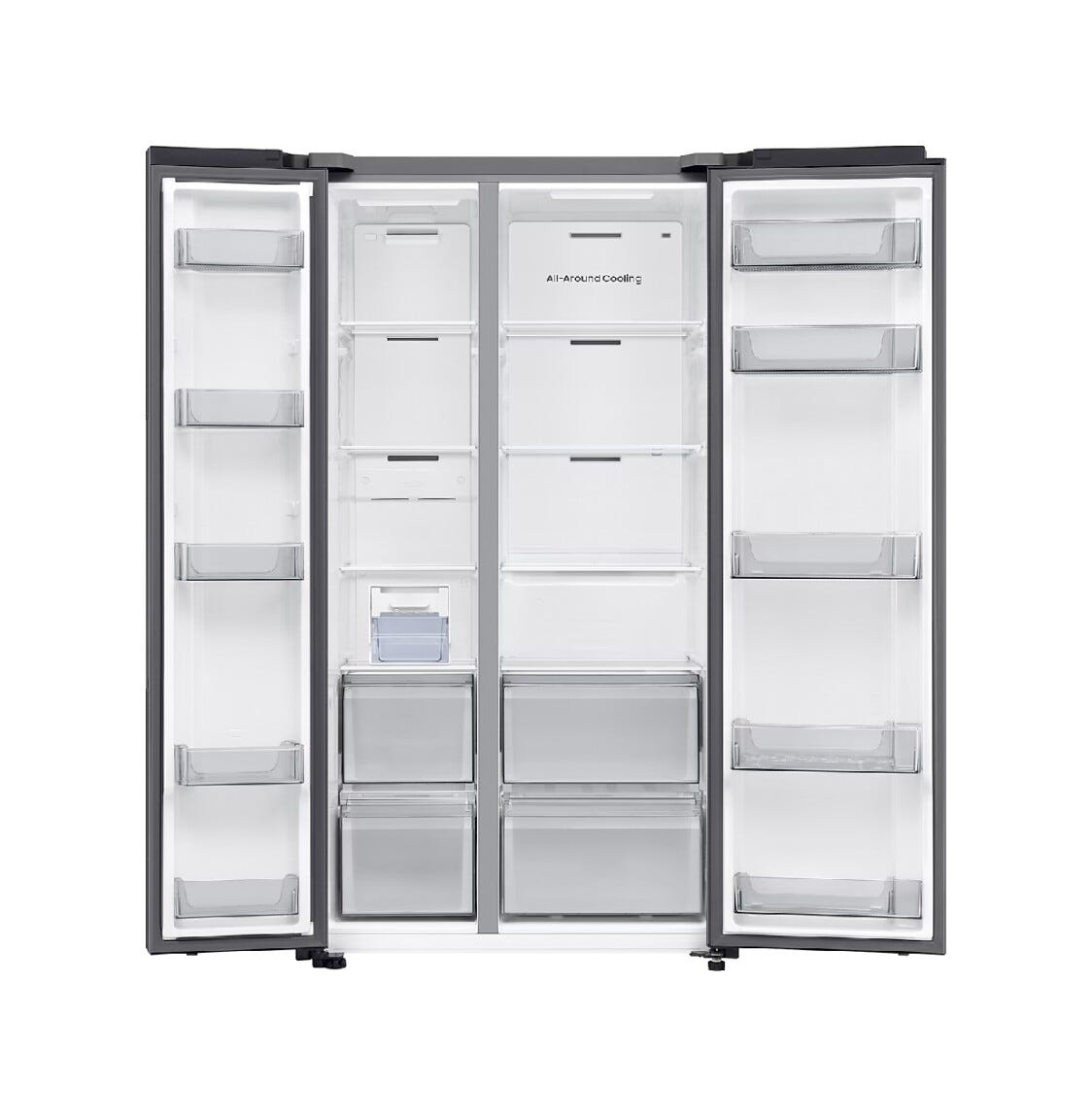 Samsung RS70F65QEFEO Frigorifero con congelatore side by side cm. 91 h. 178 - lt. 659 - grafite