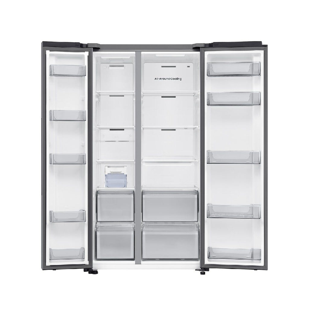 Samsung RS70F65QETEO Frigorifero con congelatore side by side cm. 91 h. 178 - lt. 659 - inox spazzolato