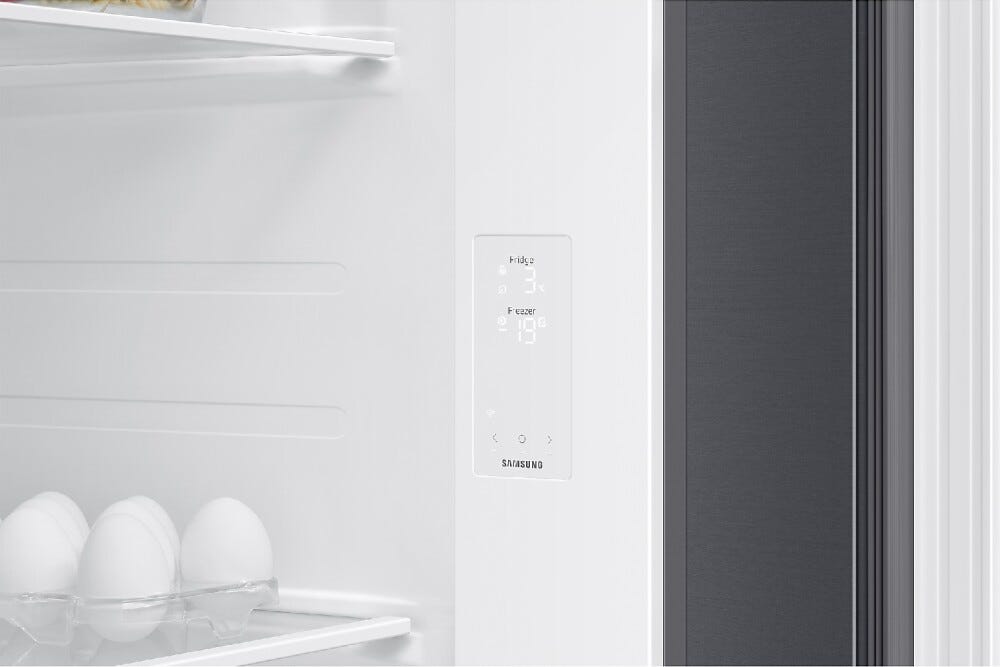 Samsung RS70F65QETEO Frigorifero con congelatore side by side cm. 91 h. 178 - lt. 659 - inox spazzolato