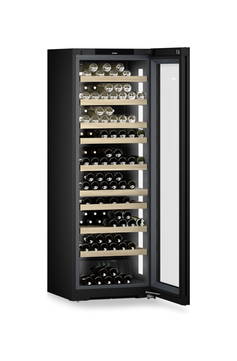 Liebherr WPgbi7472 Vinidor Cantina vino a libera installazione cm. 70 h. 201 - 204 bottiglie - acciaio nero