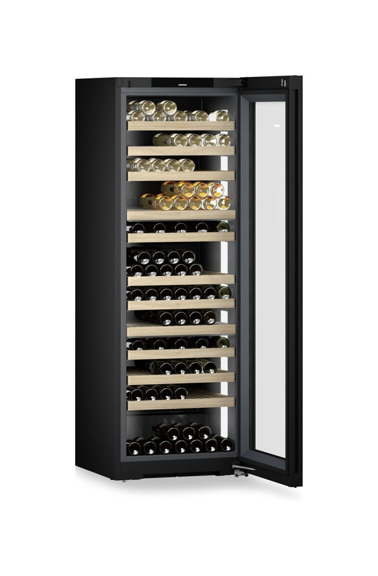 Liebherr WPgbi7473 Vinidor Cantina vino a libera installazione cm. 70 h. 201 - 182 bottiglie - acciaio nero