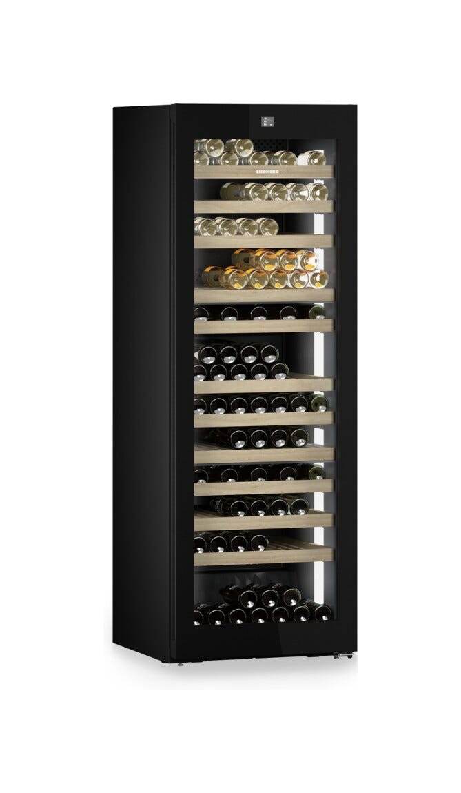 Liebherr WPgbi7473 Vinidor Cantina vino a libera installazione cm. 70 h. 201 - 182 bottiglie - acciaio nero