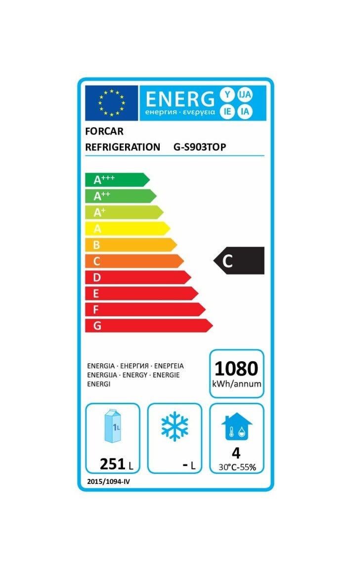 Fimar G-S903TOP Forcar Armadio refrigerato per insalate lt. 368 - inox