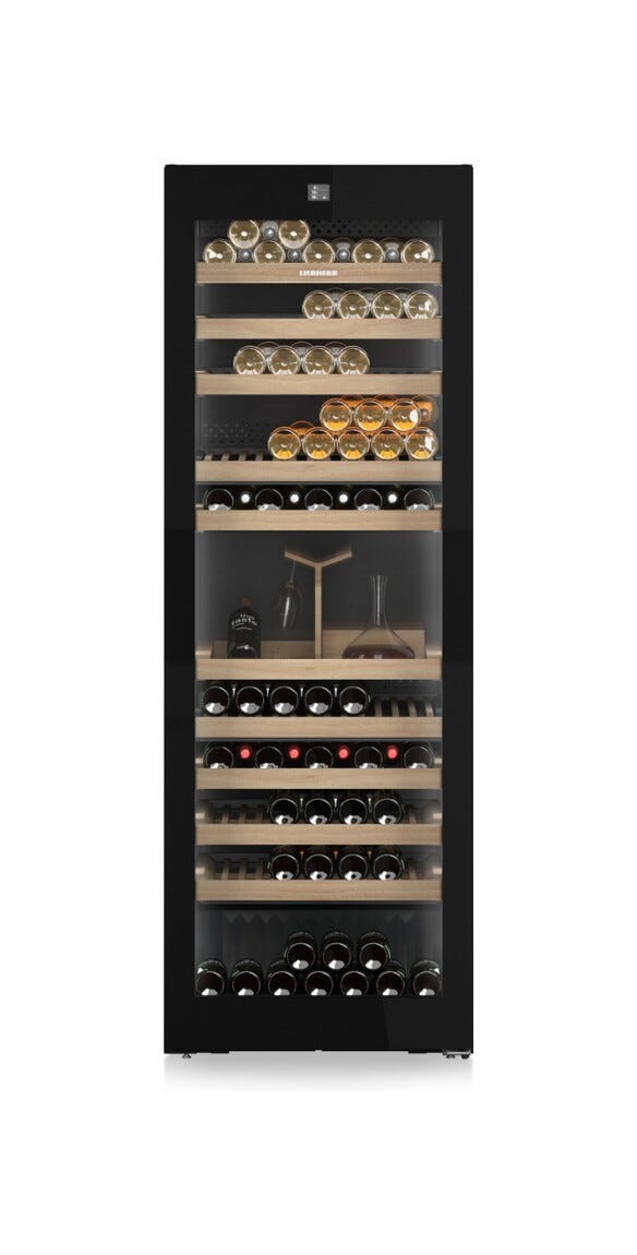 Liebherr WPgbi7483 Vinidor Cantina vino a libera installazione cm. 70 h. 201 - 149 bottiglie - acciaio nero