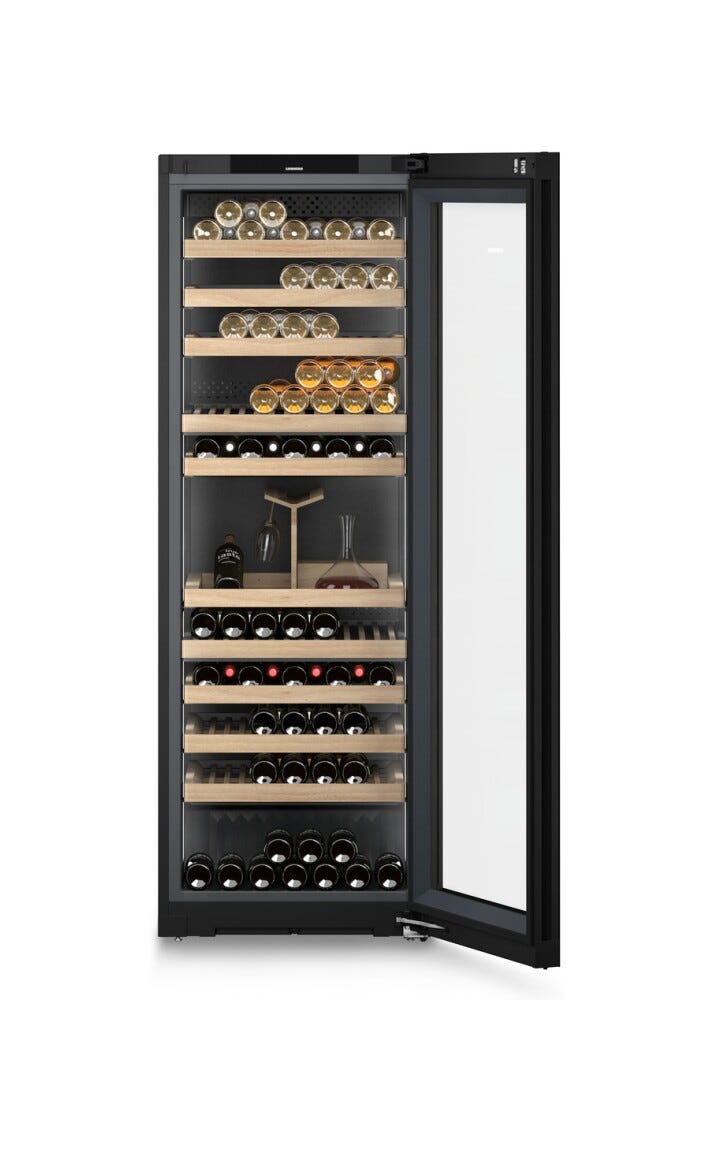 Liebherr WPgbi7483 Vinidor Cantina vino a libera installazione cm. 70 h. 201 - 149 bottiglie - acciaio nero