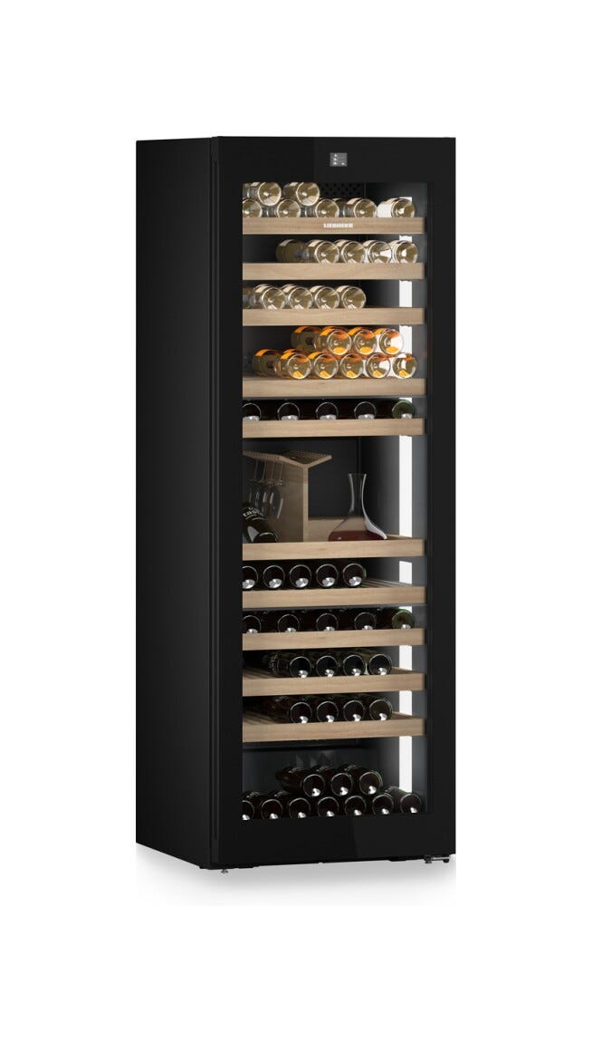 Liebherr WPgbi7483 Vinidor Cantina vino a libera installazione cm. 70 h. 201 - 149 bottiglie - acciaio nero
