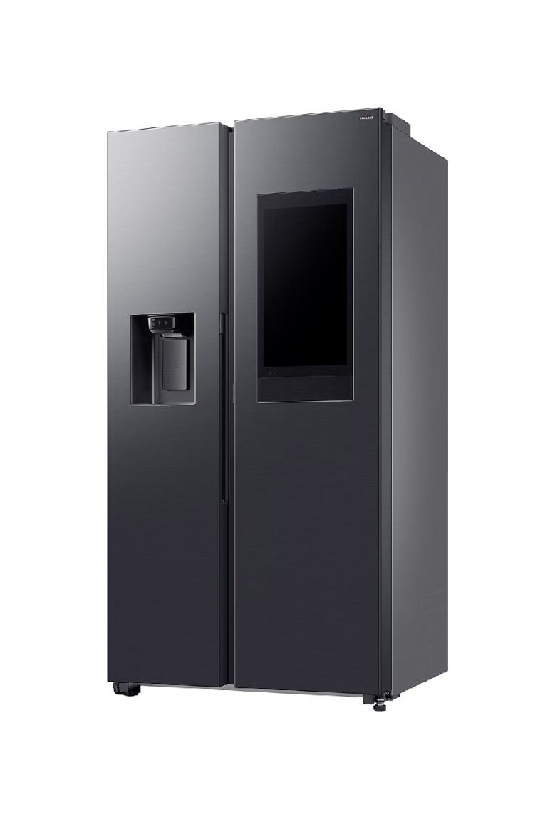Samsung RS90F66BEFEO Family Hub AI Frigorifero con congelatore side by side cm. 91 h. 178 - lt. 614 - acciaio grafite