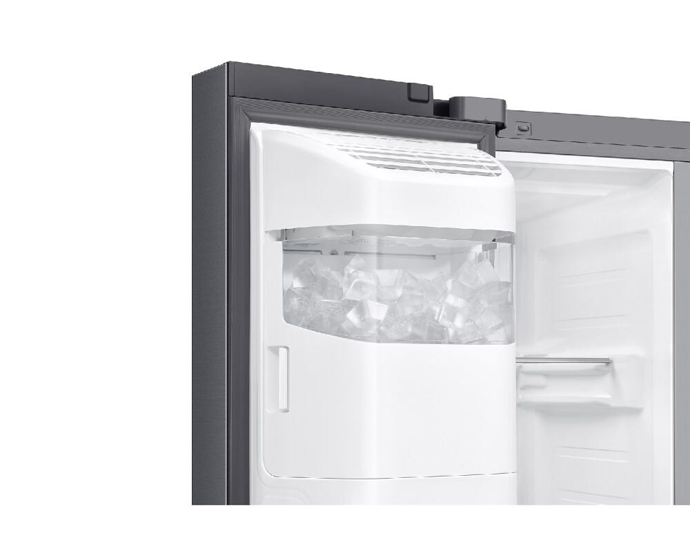 Samsung RS90F66BEFEO Family Hub AI Frigorifero con congelatore side by side cm. 91 h. 178 - lt. 614 - acciaio grafite