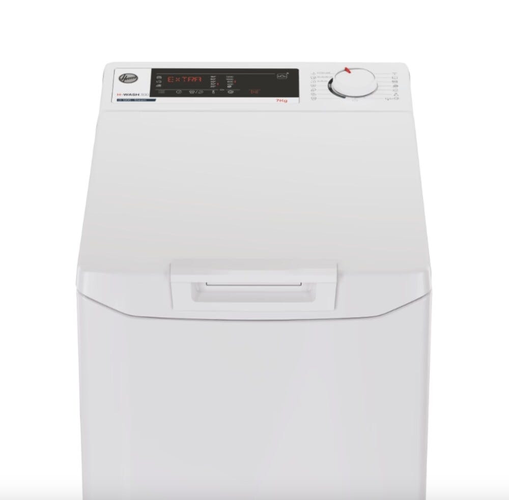 Hoover THOSQ275D3-S H-WASH 300 Lavatrice a carica dall'alto cm. 41 - capacità 7 kg - bianco