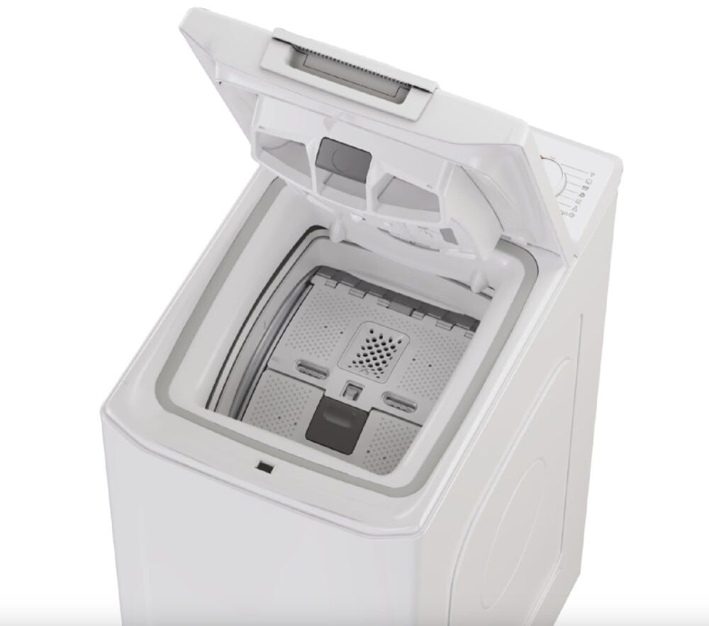 Hoover THOSQ275D3-S H-WASH 300 Lavatrice a carica dall'alto cm. 41 - capacità 7 kg - bianco