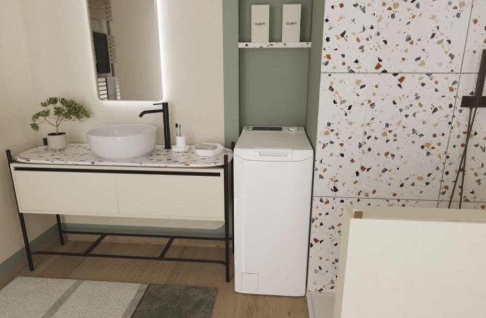 Hoover THOSQ275D3-S H-WASH 300 Lavatrice a carica dall'alto cm. 41 - capacità 7 kg - bianco